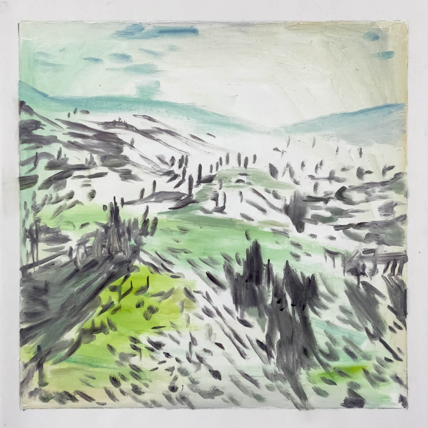 Gapscape 08, 2022, landscape painting