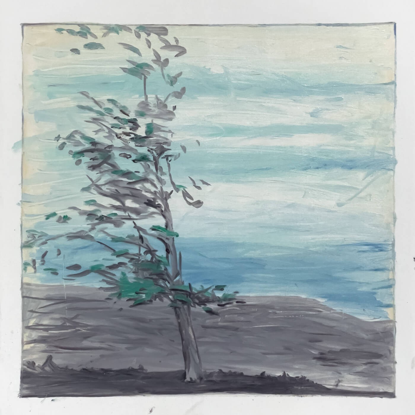 Gapscape 16, 2022, landscape painting