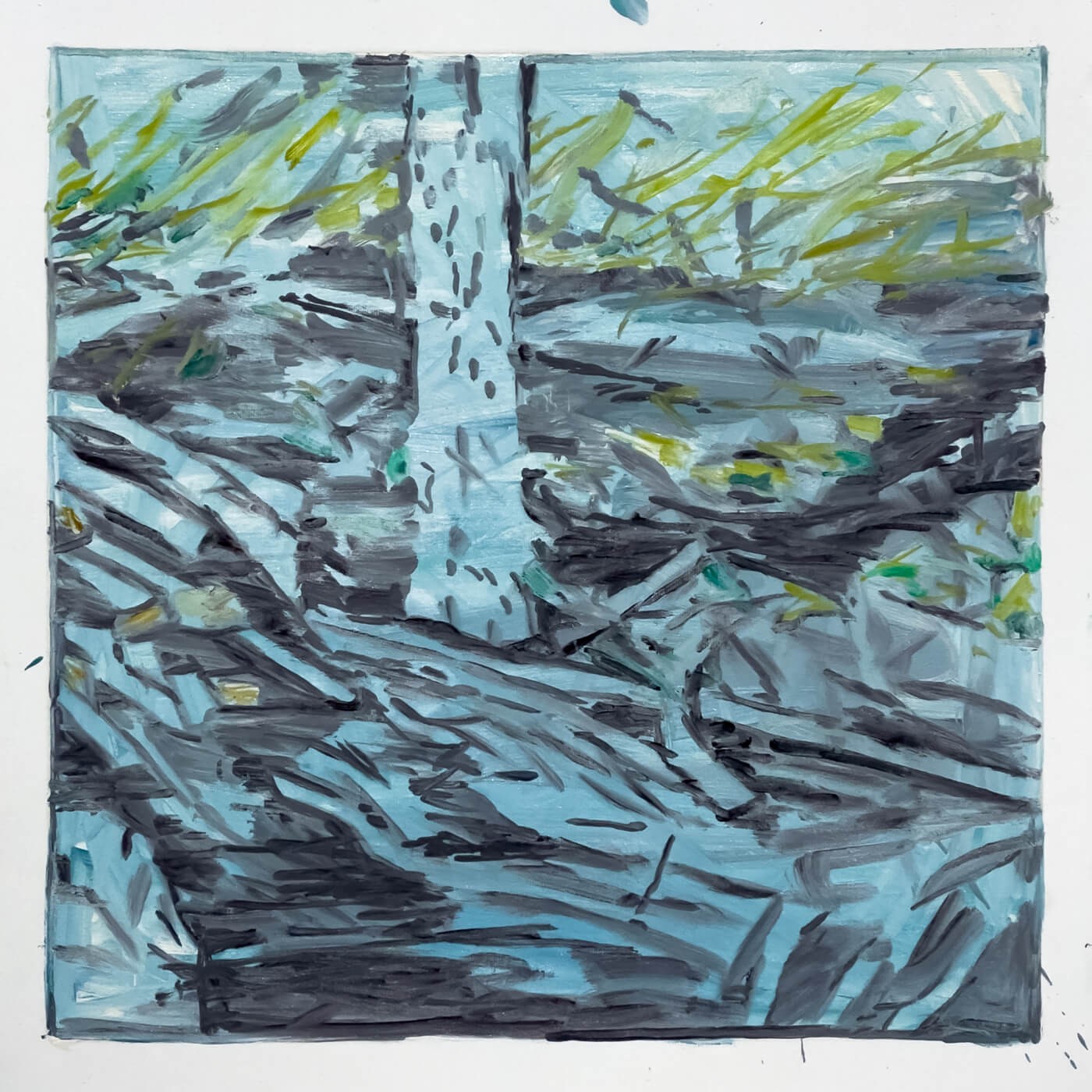 Gapscape 18, 2022, landscape painting