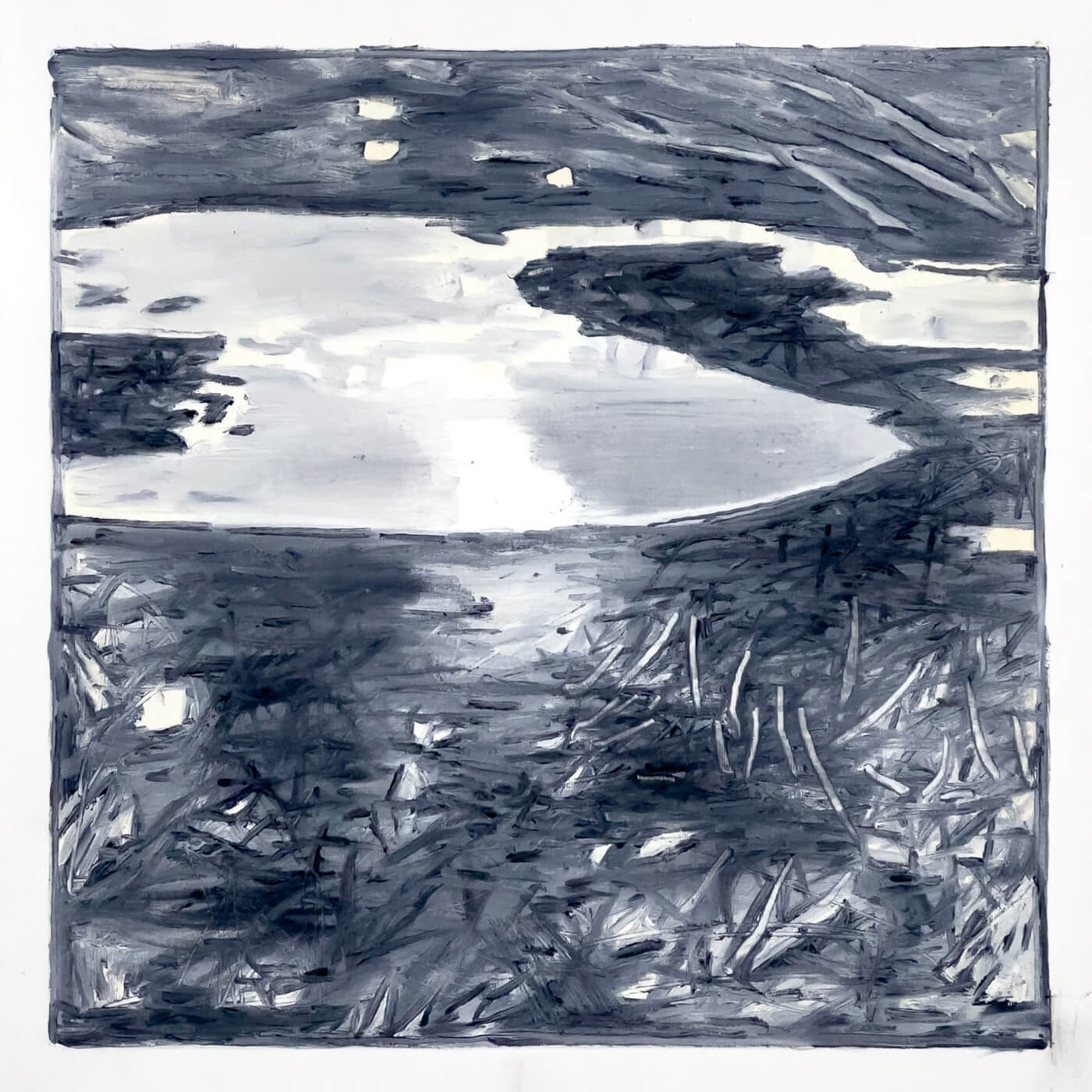 Gapscape 20, 2022, landscape painting